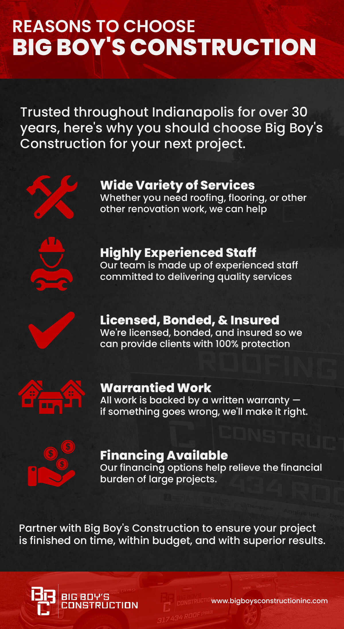 4reasons-info (1) Reasons to Choose Big Boy's Construction