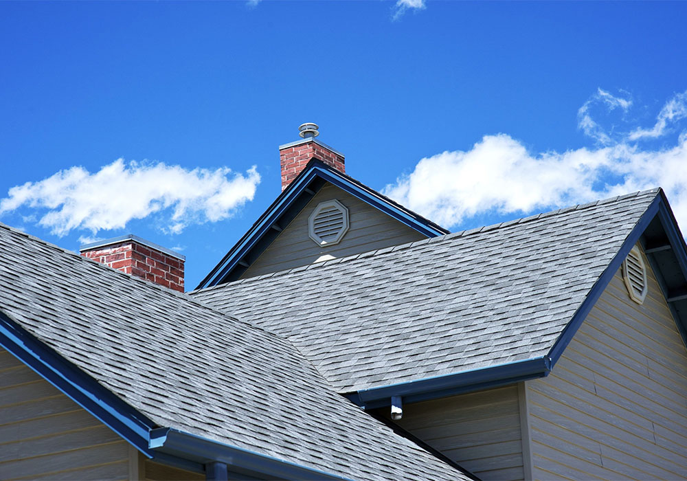 Image 1 new roof with sky in background