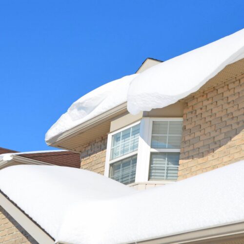 roof with snow
