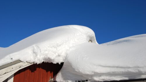 roof with snow