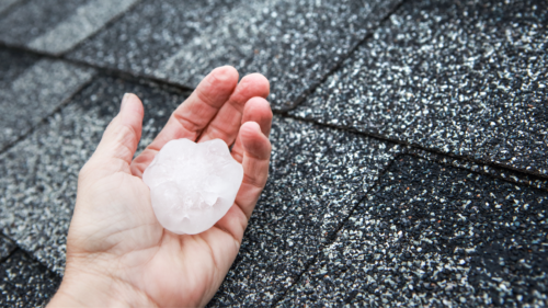 hail stone in hand