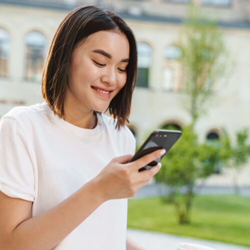 woman on phone
