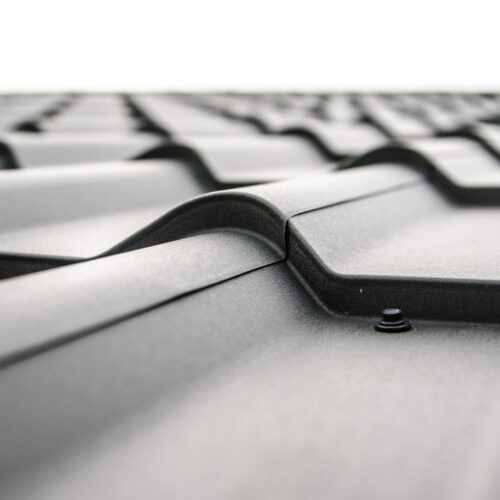 A metal roof