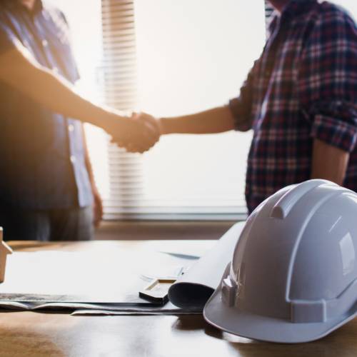 A contractor and a clent